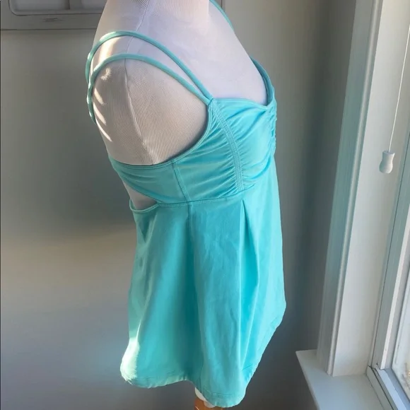 Lululemon Gather angel blue (Aquamarine) Dance Strap Tank size 8 - Picture 5 of 9